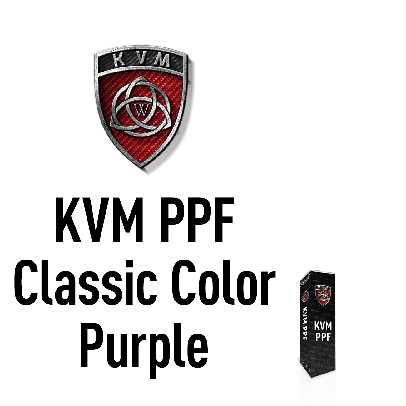 Антигравийная пленка KVM PPF Classic Color Purple (Фиолетовый) 0,30 для фар